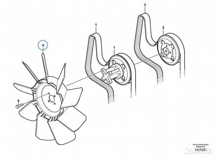 11882519 (VOE11882519) Крыльчатка вентилятор Volvo