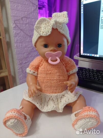 Одежда для куклы беби борн