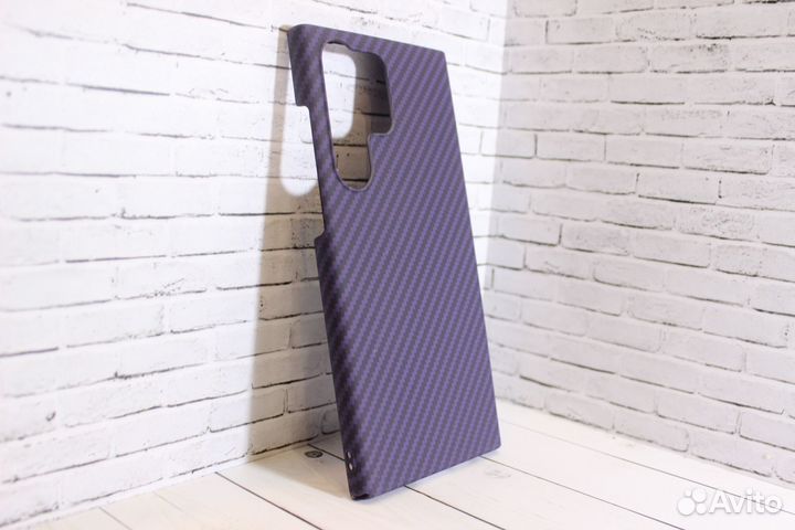 Чехол под карбон на Samsung Galaxy S23 Ultra