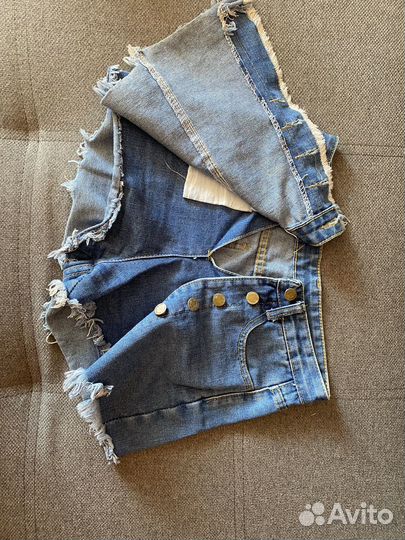 Юбка-шорты джинсовые, юбка кожзам, джемпер