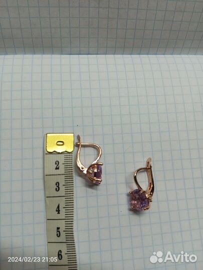 Серьги из медицинского сплава