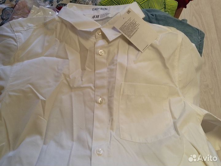 Рубашки белые H&M