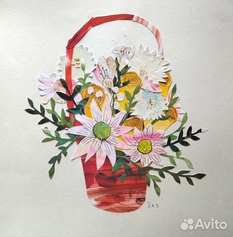 Авторская картина коллаж ручной работы