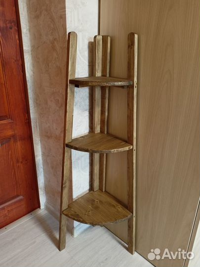 Этажерка угловая в стиле IKEA для цветов