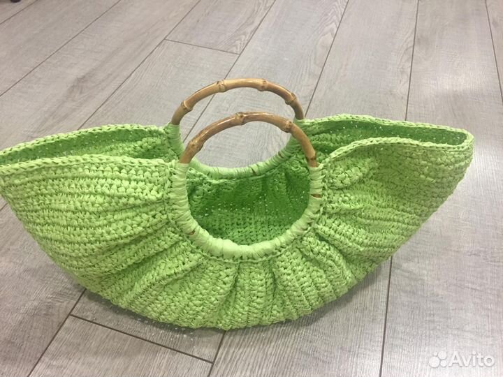 Сумка ручной работы из рафии