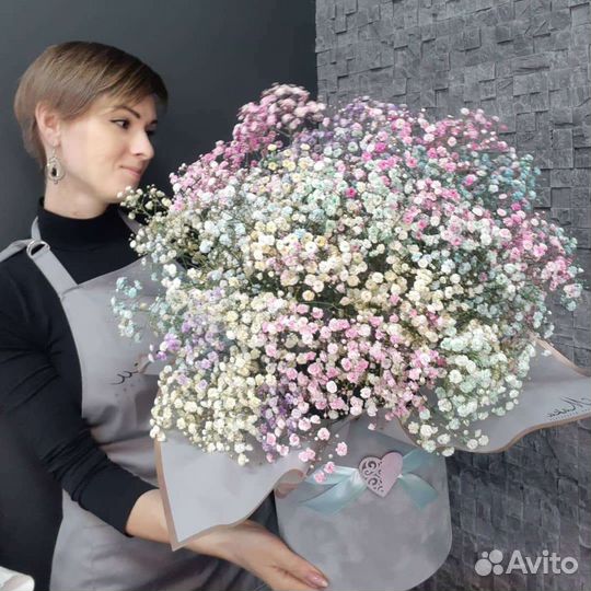 Букет цветов гипсофилы