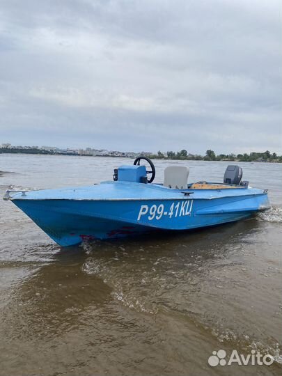 Моторная лодка Обь Газисо с мотором Ямаха 9.9 (15)