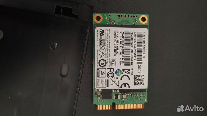 SSD диск samsung msata 850 EVO 250 Гб msata