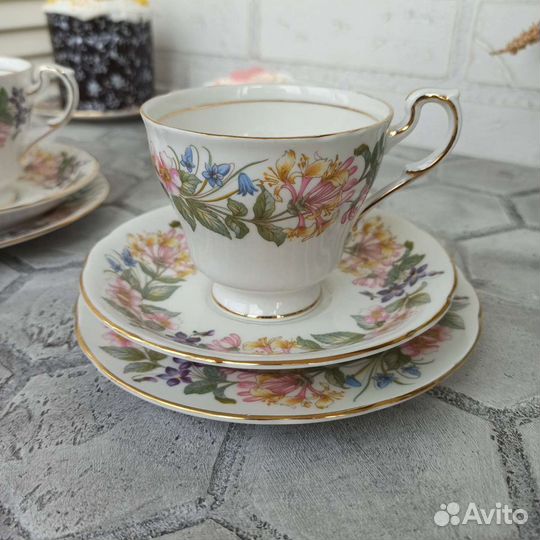 Чайное трио Paragon Country Lane, винтаж