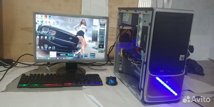 Игровой компьютер i7-10400/ монитор/rx 580 на 8Gb