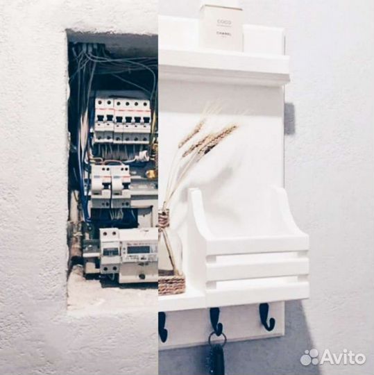 Щиток спрятан