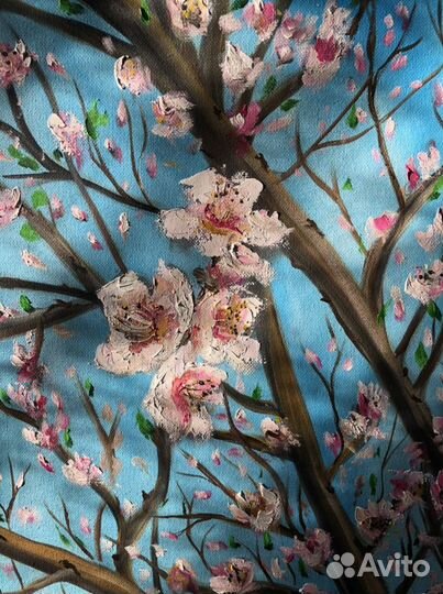 Картина маслом на холсте. Цветение весны