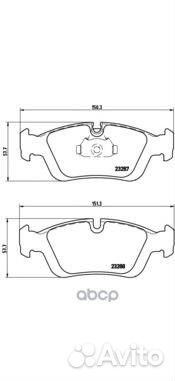 Колодки тормозные дисковые перед BMW 3 (E46