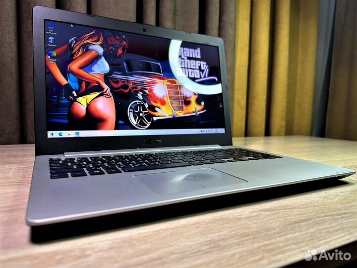 Игровой ноутбук asus/2видеокарты/4gb/500gb