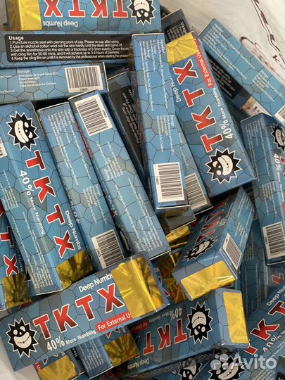 Крем для тату татуировок анестетик tktx