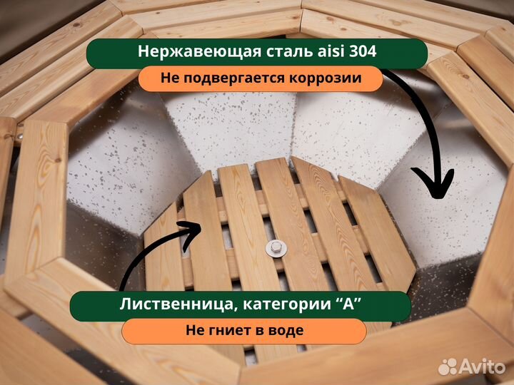 Банный чан купель - с доставкой до дома