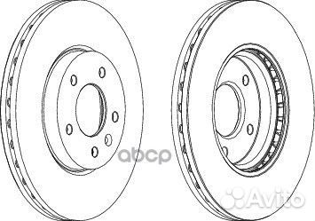 Диск торм. Chevrolet Cruze ddf1870 Ferodo