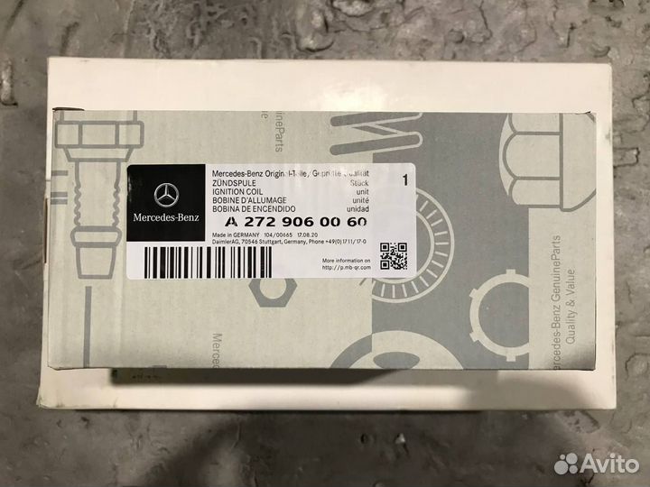 Катушка М272 М273 Мерседес Mercedes
