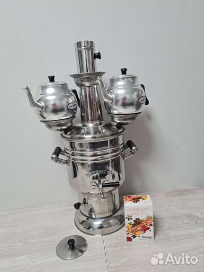 Самовар на дровах 6л Новый Турецкий