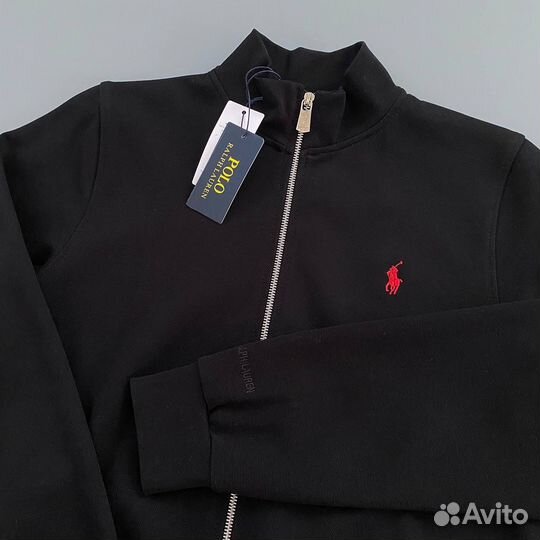 Свитшот Polo ralph lauren на молнии черный