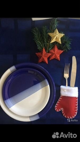 Новогодние варежки для сервировки