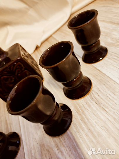 Набор рюмок. Керамика. Новый. Винтаж. Якутия