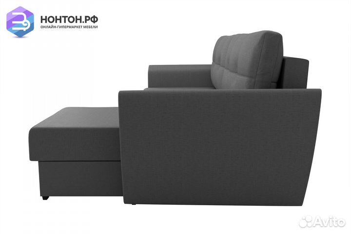 Диван угловой выкатной София серый