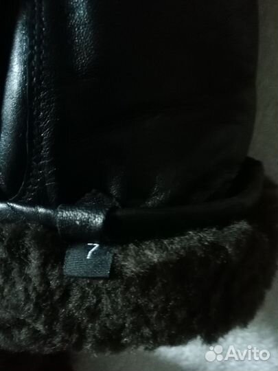 Варежки женские натуральная кожа