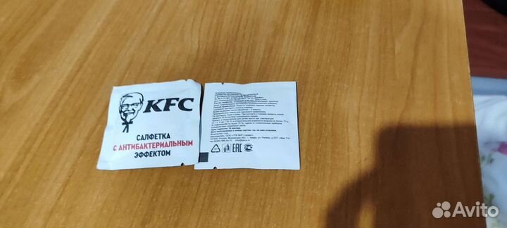 Влажные салфетки KFC (Ресторан быстрого питания)