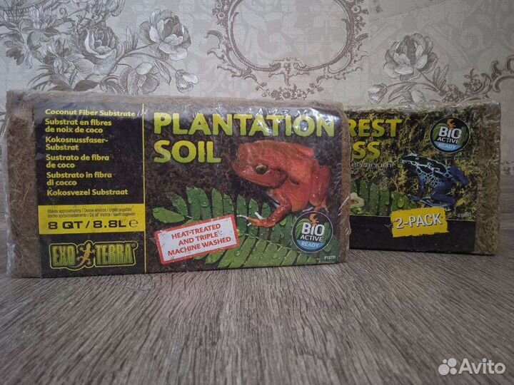 Кокосовая крошка и грунт для рептилий