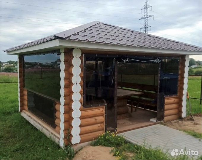 Мягкие пвх окна на беседку Москитные сетки