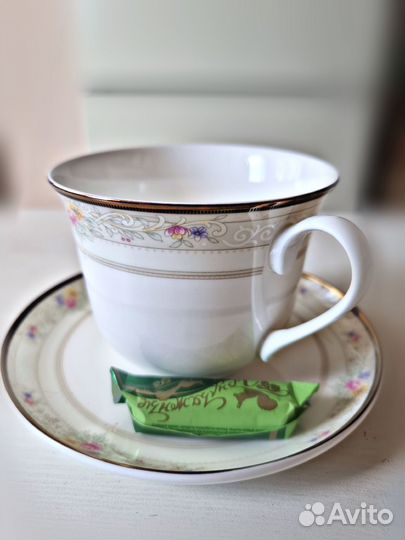 Чайная пара, чашка +блюдце