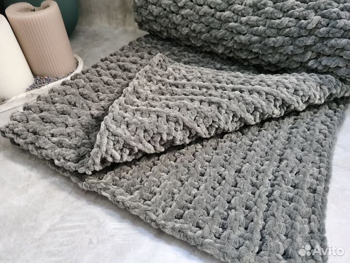 Плед детский вязаный ручная работа