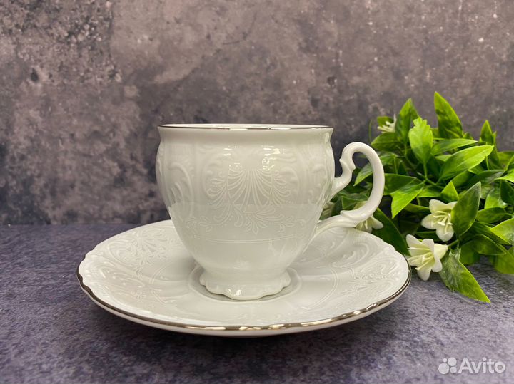 Чашка с блюдцем кофейная 