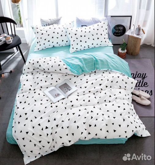 Постельное белье сатин евро