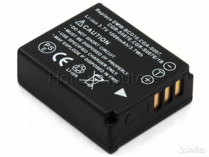 Аккумулятор к фотоаппарата Panasonic CGA-S007, CGA