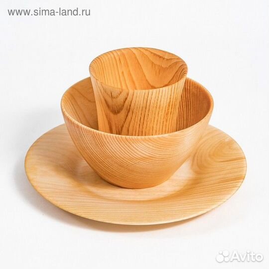 Набор деревянной посуды из натурального кедра Mаgi