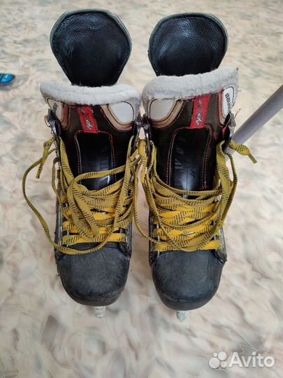 Коньки Bauer APX2 профессиональные на 9-13 лет