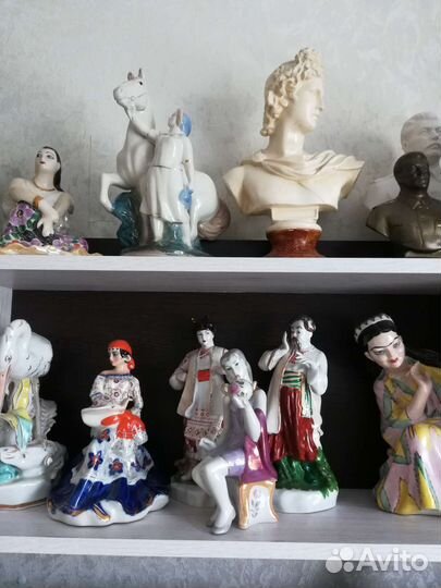 Фарфоровые статуэтки СССР разные