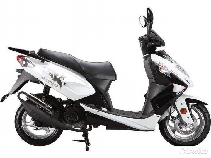 Скутер racer RC150T-15 stells белый
