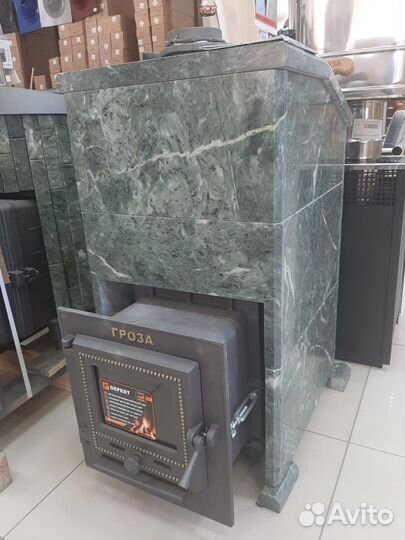 Банная печь Гефест Гроза в облицовке Президент