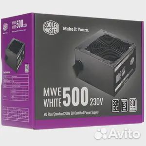 Блок питания Cooler Master MWE 500 white - V2