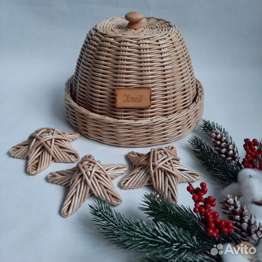 Хлебница плетеная