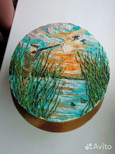 Торты с ручной росписью на заказ