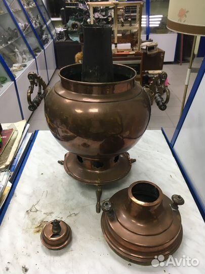 Самовар томпаковый конец 19 века Польша