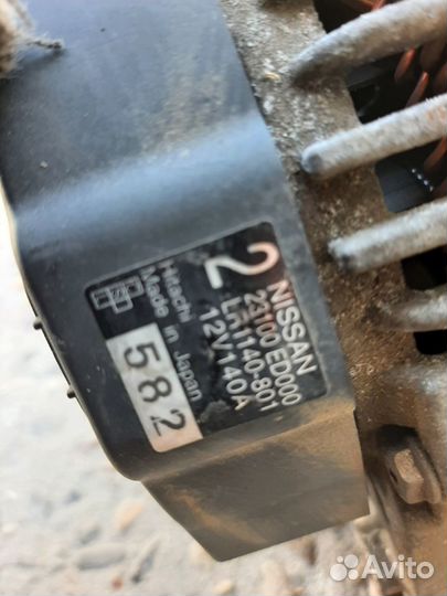 Генератор ниссан тиида,нот,вингроад,ад