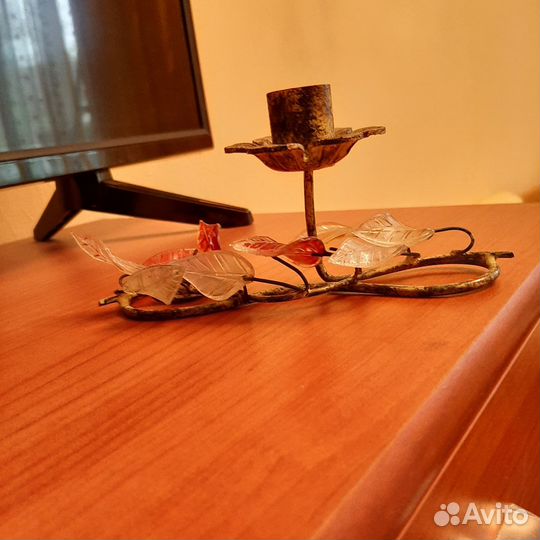 Подсвечник металлический винтаж СССР