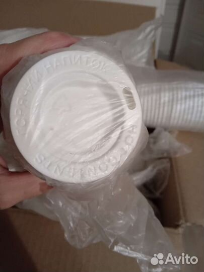 Крышка для бумажных стаканов диаметр 62мм 100шт