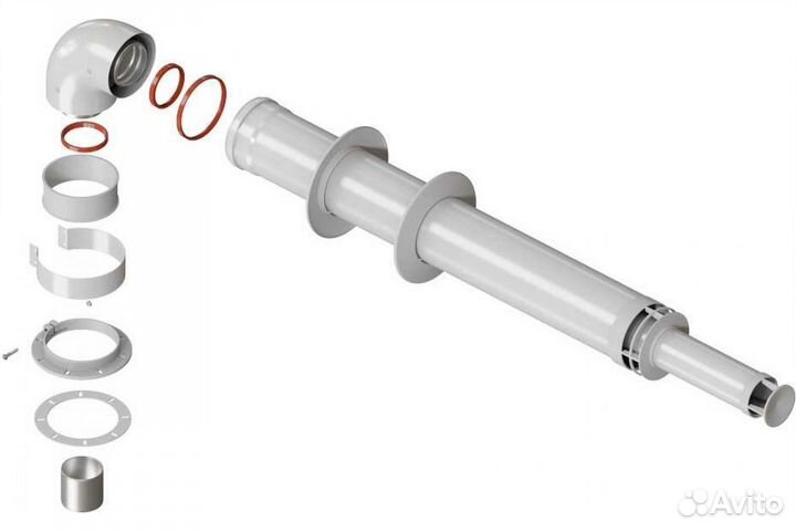 Комплекты дымоходов антилед 60/100 для котлов