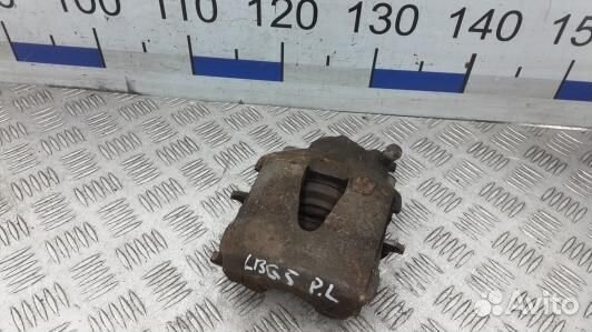 Суппорт тормозной передний левый skoda fabia 2 (LB